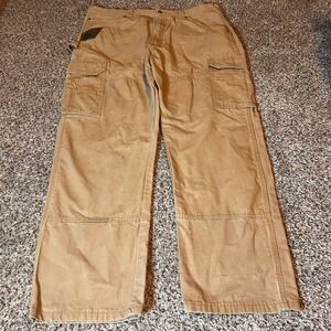 Wrangler Workwear Cargo Pants Carpenter Utility Work Tan‎ 40x32